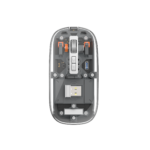 WiWU Crystal Wireless Mouse WM105 – Dual Mode Bluetooth + 2.4G Connectivity
