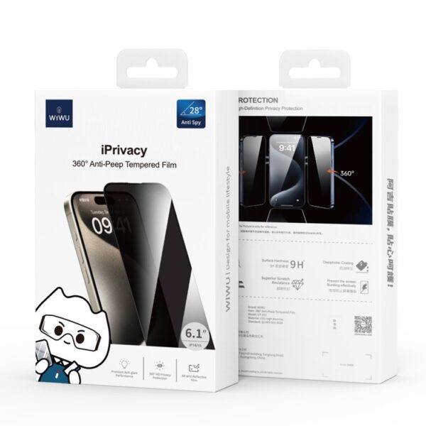 WiWU iPrivacy 360° Anti-Peep Tempered Film