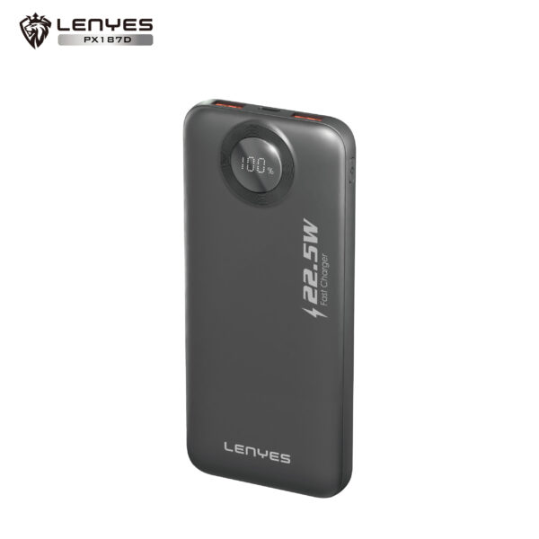 Lenyes PX187D – 10,000 mAh Compact Fast-Charge Power Bank