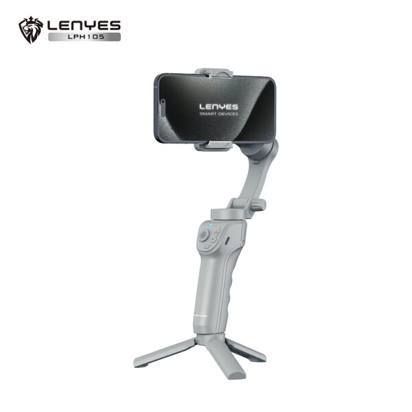 Lenyes LPH105 – Portable 3‑Axis Gimbal Stabilizer with AI Tracking & Adjustable Fill Light