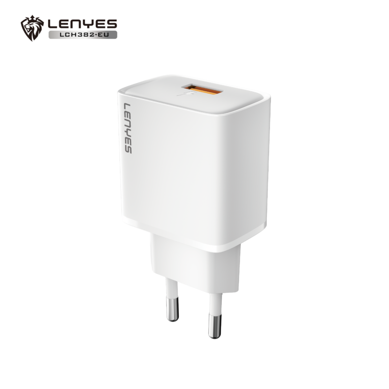 Lenyes LCH382‑EU – 18 W QC 3.0 Fast Charging Wall Charger (EU Plug)