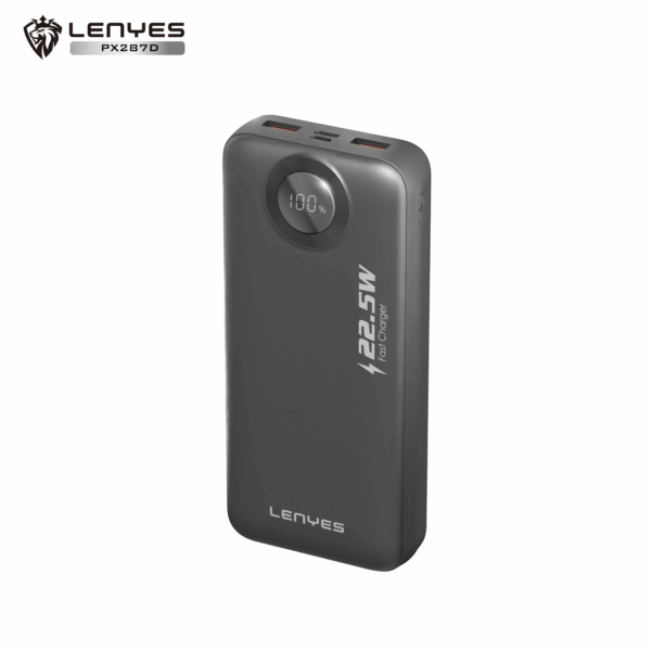 Lenyes PX287D – 10,000 mAh Fast-Charge Power Bank with Digital Display