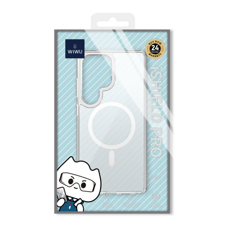 WiWU iShield Pro MCC‑101 for Galaxy S25 Ultra – Transparent, Magnetic, Shock‑Resistant Case