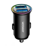 Joyroom JR‑CCN03 – 24 W Dual‑USB Mini Metal Car Charger