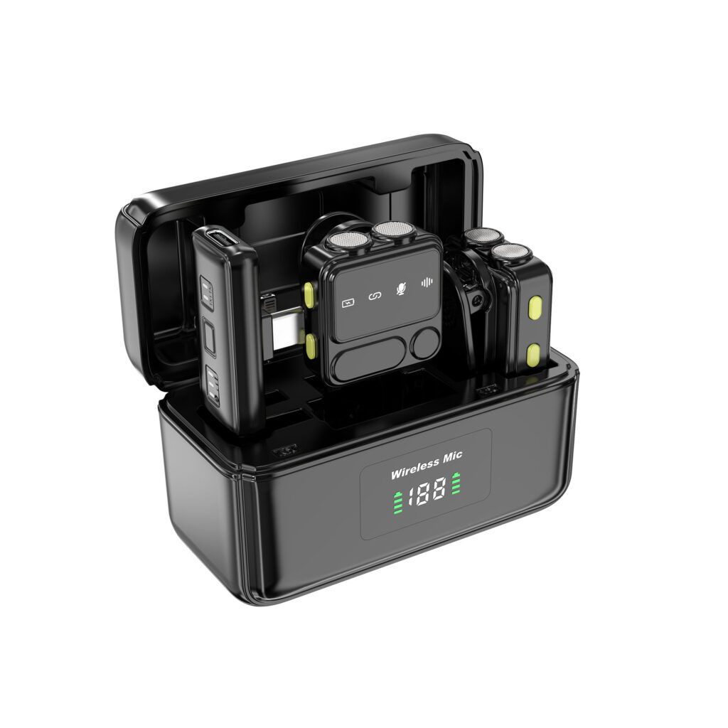 WiWU WM005 – Dual‑Receiver Bluetooth Lavalier Microphone