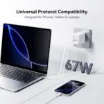 JR-TCL06 67W GaN Charger with Retractable Cable (EU)