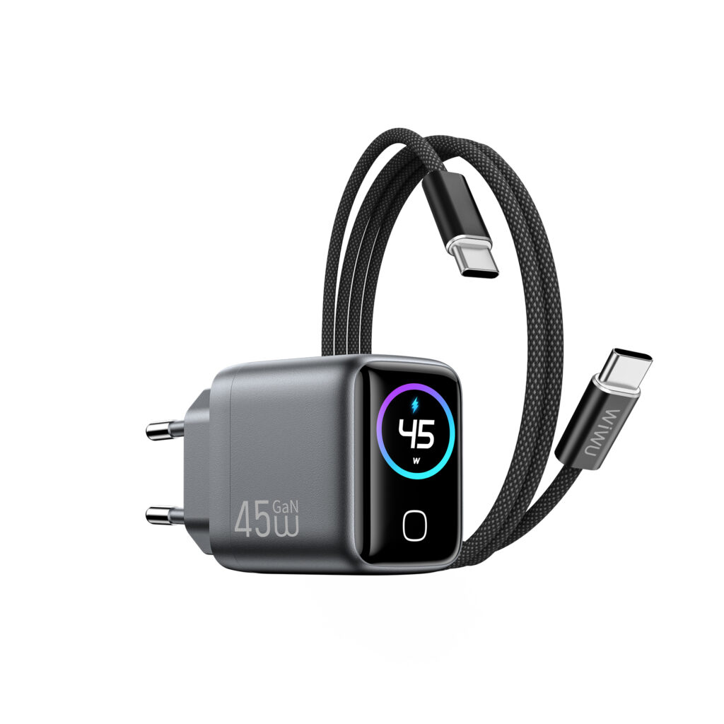 WiWU Voyager 45W PD/QC GaN Charger Combo (CHG500 EU C-C)
