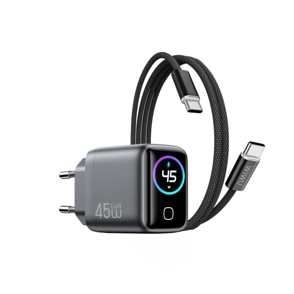 WiWU Voyager 45W PD/QC GaN Charger Combo (CHG500 EU C-C)