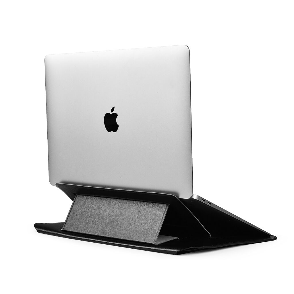 WiWU SKIN ULTRA Stand Sleeve – Premium PU Laptop Sleeve with Integrated Stand Function