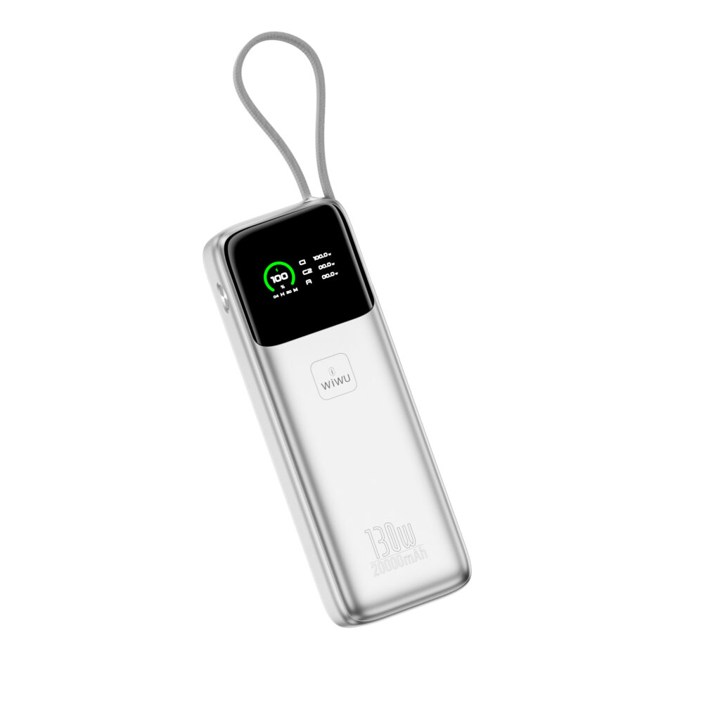 WiWU Power Mega PM301 130W Fast Charge Power Bank (20000mAh)