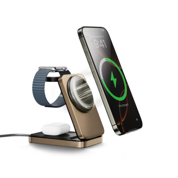 WiWU Wi-W038 Triple 3-in-1 Wireless Charger – Smart Charging Solution for Your Everyday Devices