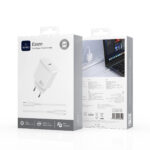 WiWU Essen Wi-G008 30W GaN Fast Charger with C-C Cable Combo (EU Plug)