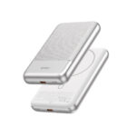 WiWU PD20W Silver Seraph Alloy Unibody Wireless Power Bank ( Wi-P089 )