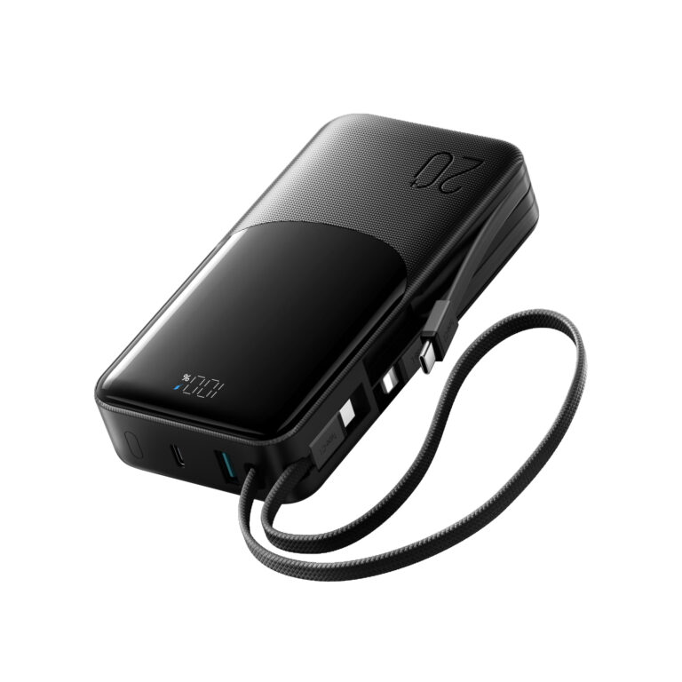 JOYROOM JR-PC2 20000mAh 22.5W Fast Charging Power Bank with Built-in 3 Cables
