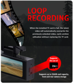 WiWU Dash Cam Wi-DC201 – Ultra HD 4K Dual Camera Driving Recorder