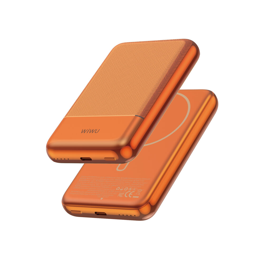 WiWU PD20W Silver Seraph Alloy Unibody Wireless Power Bank ( Wi-P089 )
