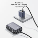 JOYROOM JR-PBF29 22.5W Mini Power Bank with Built-in Dual Cables (Lightning & Type-C) – 20,000mAh