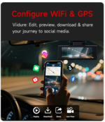 WiWU Dash Cam Wi-DC201 – Ultra HD 4K Dual Camera Driving Recorder