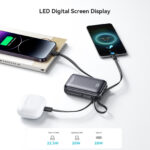 JOYROOM JR-PBF29 22.5W Mini Power Bank with Built-in Dual Cables (Lightning & Type-C) – 20,000mAh