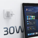 WiWU Essen Wi-G008 30W GaN Fast Charger with C-C Cable Combo (EU Plug)